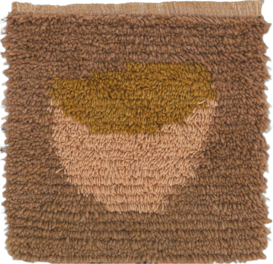 Rya rug dyed with: